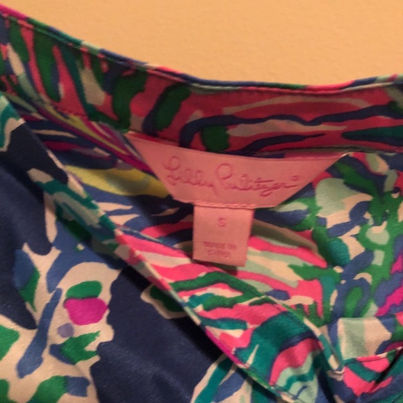 Lilly Pulitzer Adira Off Shoulder Silk Dress Small - Picture 4 of 7